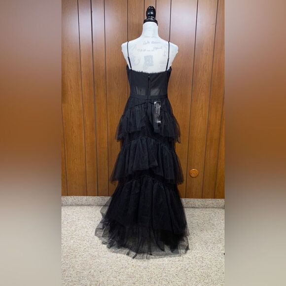 BCBGMAXAZRIA Tulle Corset Essential Gown size 12 - Picture 8 of 12